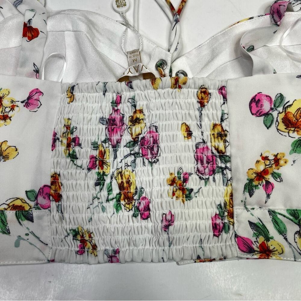 Wayf Seanna floral crop top white - Medium - Picture 7 of 11